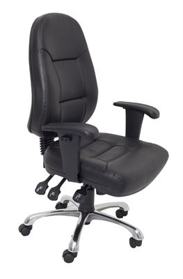 OFFICE NATIONAL EXECUTIVE CHAIR HIGH BACK WITH ARMS PU BLACK - FUPUONAT