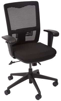 OFFICE NATIONAL OPERATOR CHAIR MESH BACK WITH ARMS BLACK - AM90AONATBL