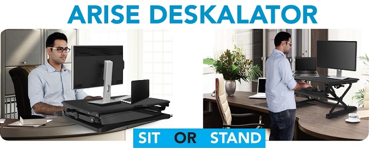 ARISE-Deskalator-Height-Adjustable-Sit-Stand-Desktop-Vari-Desk-Banner deskalator