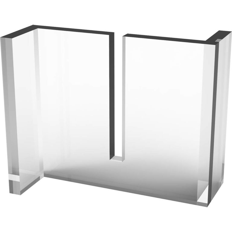RAPIDLINE ACRYLIC FREE STANDING FEET 20 X 68 X 100MM CRYSTAL CLEAR