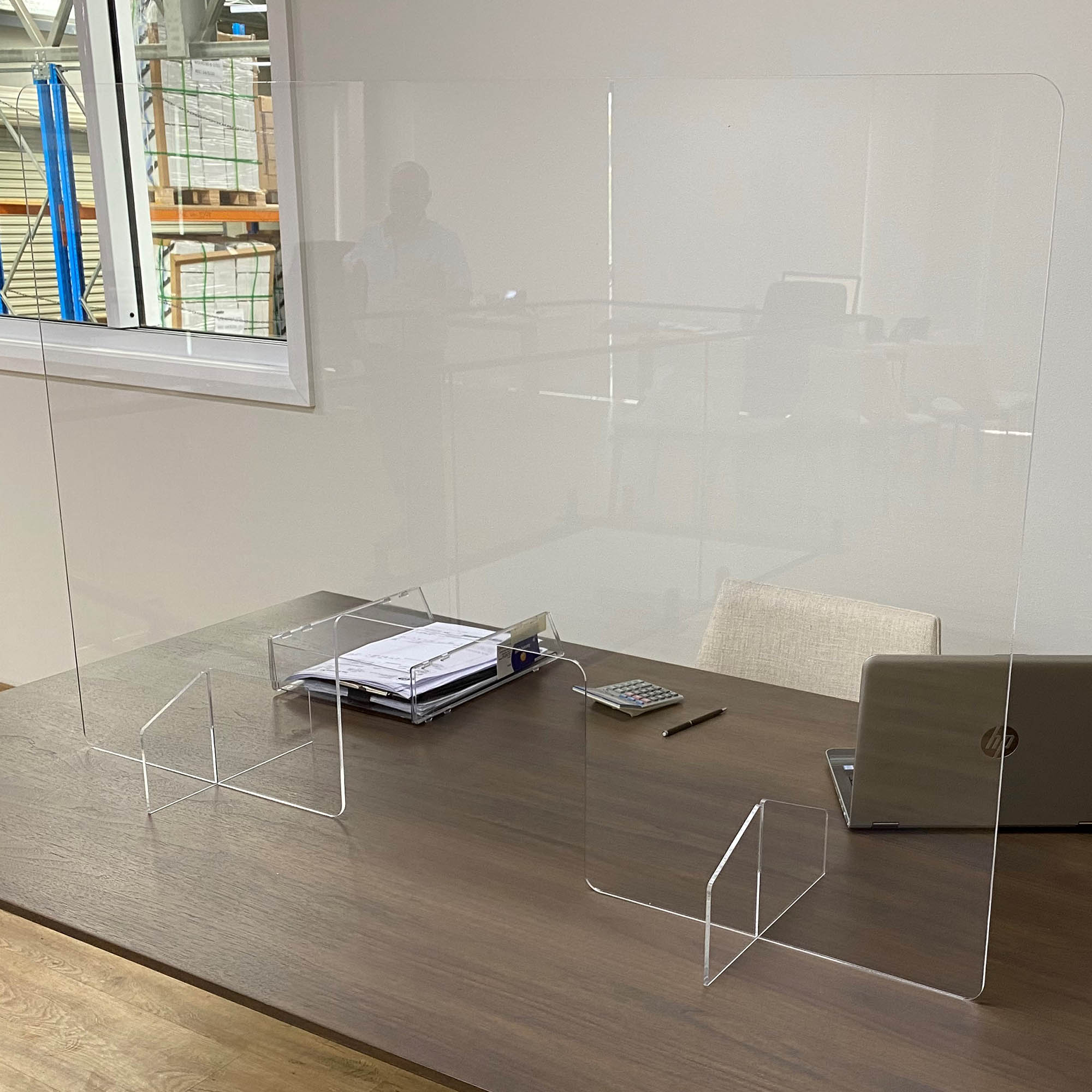 VIRASCREEN PREMIUM SNEEZE GUARD LARGE 1200 X 800MM CLEAR
