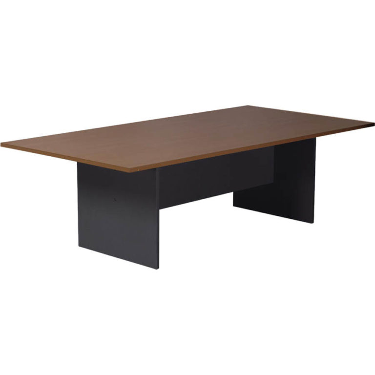 Rapid Worker Boardroom Table 3200 X 1200mm Cherry/ironstone Premier