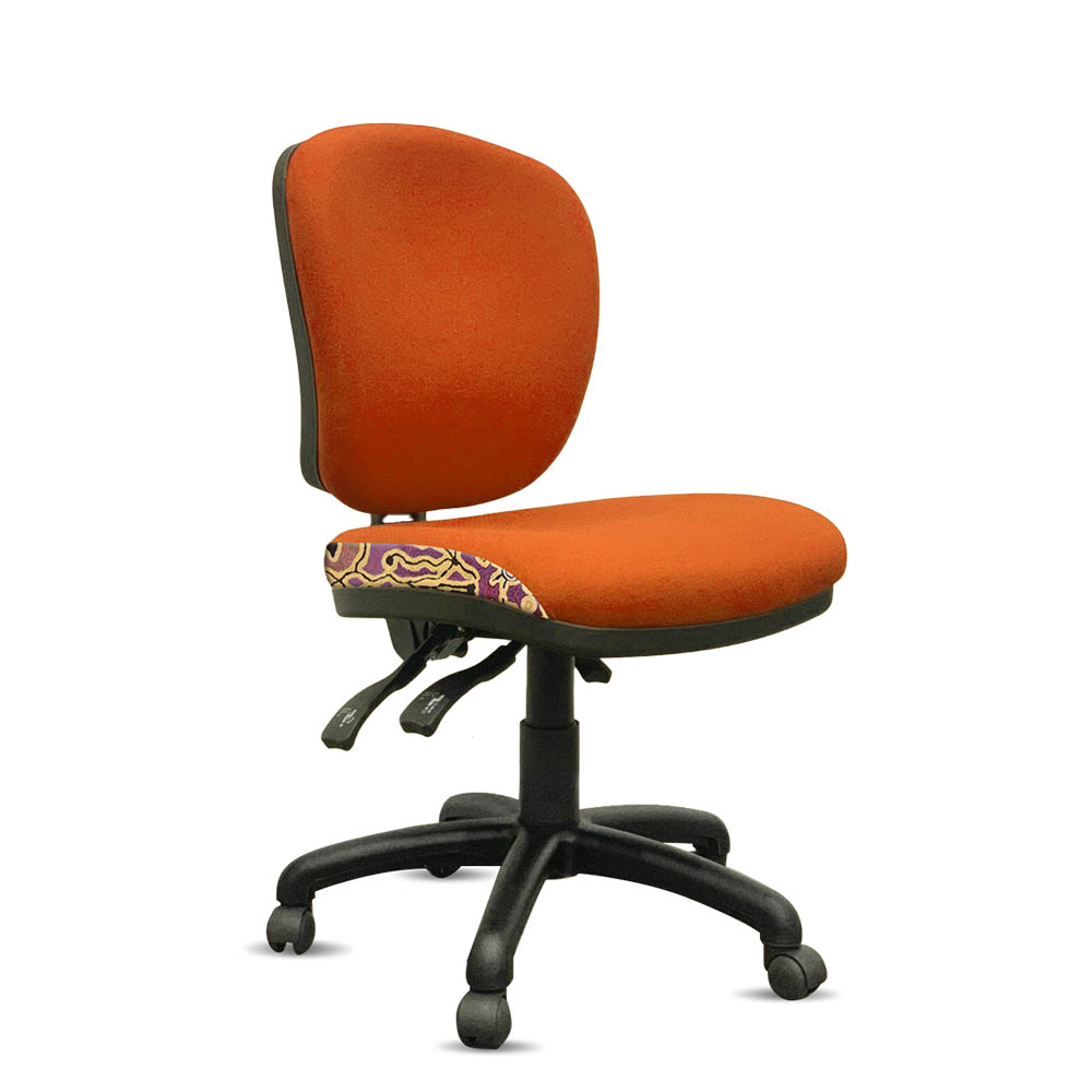 ORANGE DUST ALICE OFFICE CHAIR SPECTRUM MEDIUM BACK GOLDEN ORANGE