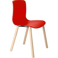 DAL ACTI CHAIR 4-LEG TIMBER FRAME POLYPROP SHELL