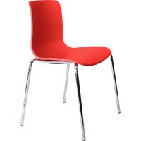 DAL ACTI CHAIR 4-LEG CHROME FRAME POLYPROP SHELL 350MM