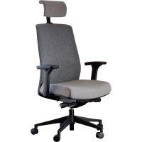 DAL JIRRA SIDE CONTROL SYNCHRO HIGH MESH BACK ARMS HEADREST GREY