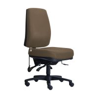 DAL BPLUS HIGH BACK CHAIR LARGE GELTEQ G2SEAT NO ARMS WARWICK GRAVITY CHOCOLATE