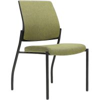 URBIN 4 LEG CHAIR GLIDES BLACK FRAME SEAT INNER AND OUTER BACK
