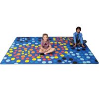 ELIZABETH RICHARDS MOSAIC SKY RUG 1.78 X 2.34M DARK BLUE