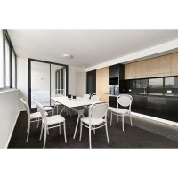 SIESTA AIR TABLE 180 AND MARCEL CHAIR 8 SEAT PACKAGE WHITE