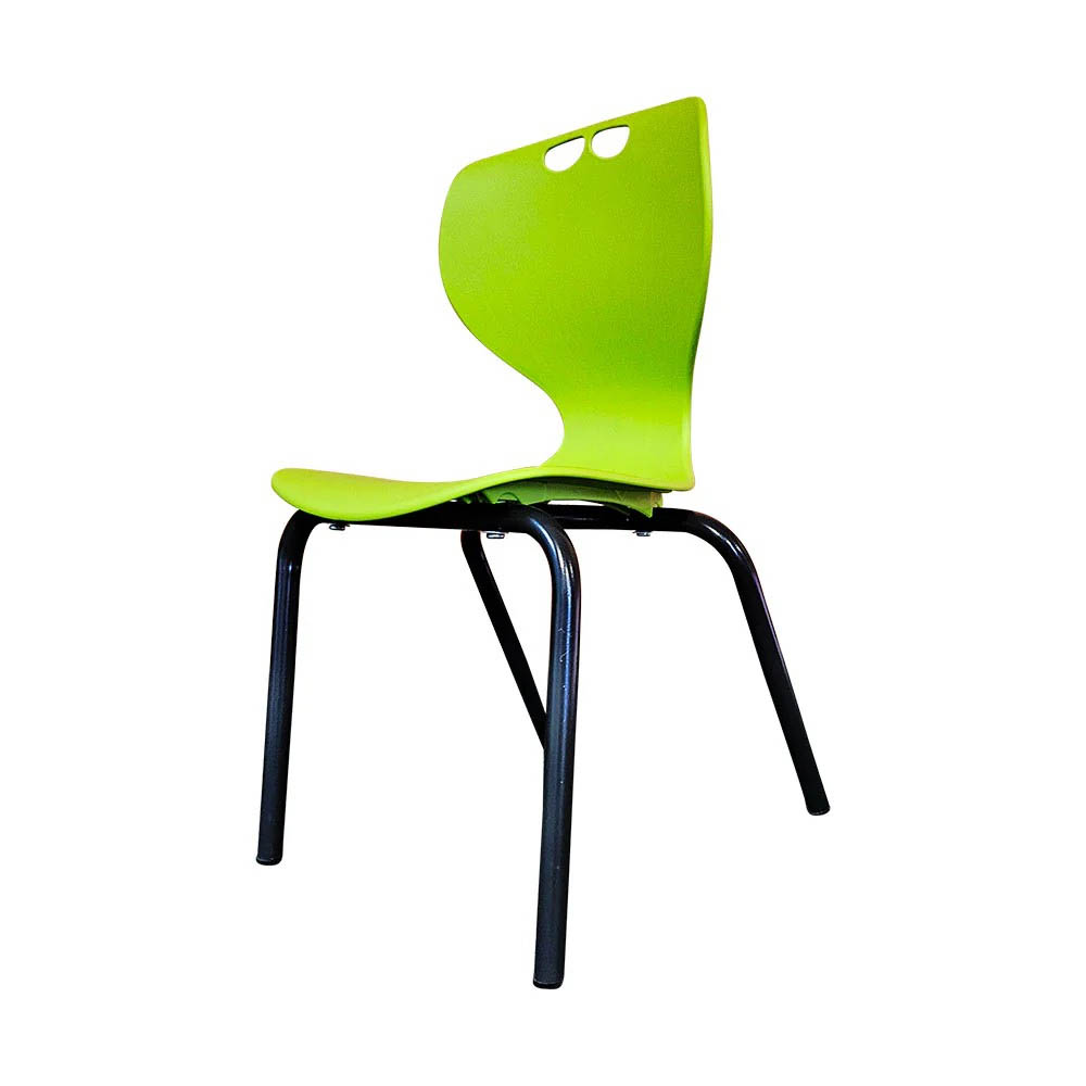 SYLEX ROSWELL CHAIR 4-LEG 260MM LIME SEAT BLACK FRAME