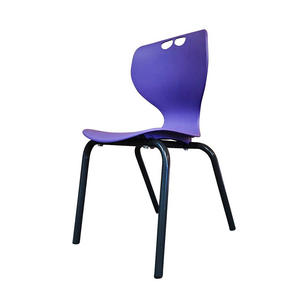 SYLEX ROSWELL CHAIR 4-LEG 310MM LIME SEAT BLACK FRAME