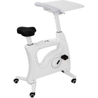 SYLEX SPIN DESK BIKE WITH LAPTOP TRAY WHITE