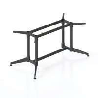 RAPIDLINE TYPHOON SINGLE STAGE MEETING TABLE FRAME 1500MM BLACK P/C ALL OVER