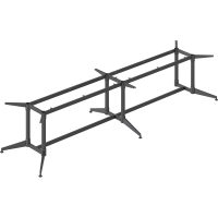 RAPIDLINE TYPHOON DOUBLE STAGE MEETING TABLE FRAME 4200MM BLACK P/C ALL OVER