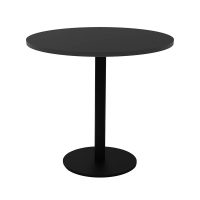 RAPIDLINE ESTILLO ROUND TABLE DISC BASE 900 X 755MM BLACK TOP AND BLACK P/C