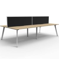 RAPIDLINE ETERNITY WORKSTATION 4 PERSON BACK TO BACK WITH SCREEN