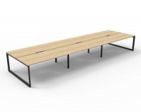RAPID INFINITY DELUXE 6 PERSON LOOP LEG DOUBLE SIDED WORKSTATION