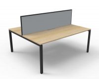 RAPID INFINITY DELUXE 2 PERSON PROFILE LEG DOUBLE SIDED WORKSTATION WITH SCREEN