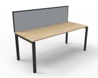 RAPID INFINITY DELUXE 1 PERSON PROFILE LEG SINGLE SIDED WORKSTATION WITH SCREEN