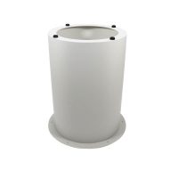 RAPIDLINE TABLE DRUM BASE 600MM X 705MM WHITE