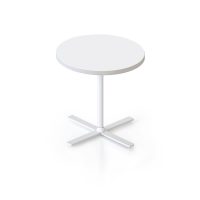 RAPIDLINE KOLO SIDE AND COFFEE TABLE 500 X 457MM WHITE TOP AND WHITE P/C FRAME