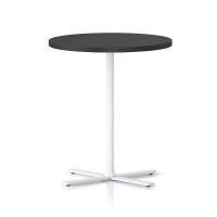 RAPIDLINE KOLO SIDE AND COFFEE TABLE 500 X 587MM BLACK TOP AND WHITE P/C FRAME