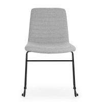 RAPIDLINE SLED BASE CHAIR LIGHT GREY/BLACK