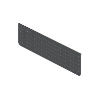 RAPIDLINE ARCH PERFORATED MODESTY PANEL 1300 X 300 X 20MM BLACK