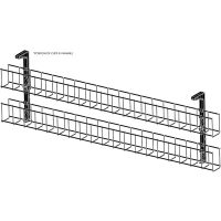 RAPIDLINE DUAL TIER CABLE BASKET ONLY 650MM BLACK
