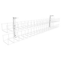 RAPIDLINE DUAL TIER CABLE BASKET ONLY 650MM WHITE