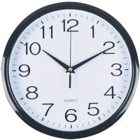 ITALPLAST WALL CLOCK 430MM WHITE / BLACK