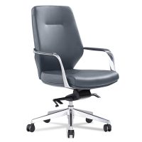 EXECUTIVE PORTFOLIO BRIGHTON CHAIR MEDIUM BACK PU LEATHER 510 X 520 X 1205MM GREY