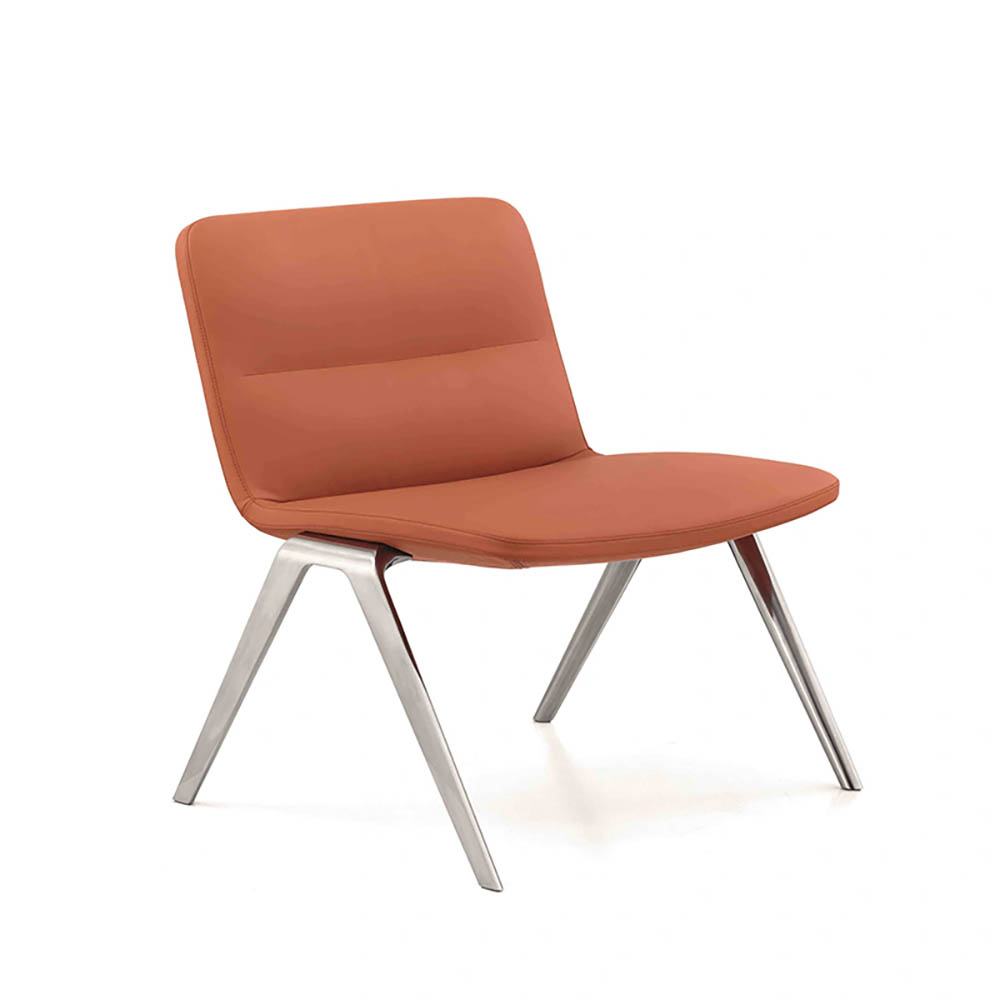 EXECUTIVE PORTFOLIO BONDI CHAIR MEDIUM BACK PU LEATHER 660 X 485 X 790MM ORANGE