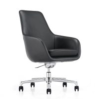 EXECUTIVE PORTFOLIO AVALON CHAIR MEDIUM BACK PU LEATHER 46 X 480 X 930MM BLACK