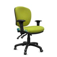 ORANGE DUST SPECTRUM ALICE OFFICE CHAIR WITH ARMS MEDIUM BACK 510 X 490 X 880MM EUCALYPTUS GREEN