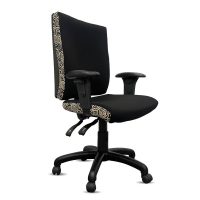 ORANGE DUST KATHERINE CHAIR WITH ARMS HIGH BACK 510 X 450 X 990MM DOTS BLACK