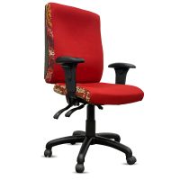 ORANGE DUST SPECTRUM KATHERINE OFFICE CHAIR WITH ARMS HIGH BACK 510 X 450 X 990MM OCHRE RED