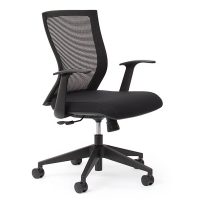 OLG BALANCE TASK CHAIR WITH ADJUSTABLE ARMS BLACK
