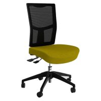OLG URBAN MESH CHAIR WITH MOTION FELT FABRIC SEAT BUMBLEBEE YELLOW NYLON BASE