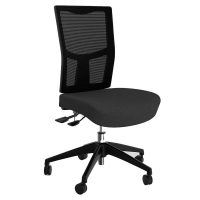 OLG URBAN MESH CHAIR WITH MOTION FELT FABRIC SEAT CHARCOAL NYLON BASE