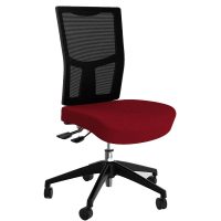 OLG URBAN MESH CHAIR WITH MOTION FELT FABRIC SEAT CHILLI RED NYLON BASE