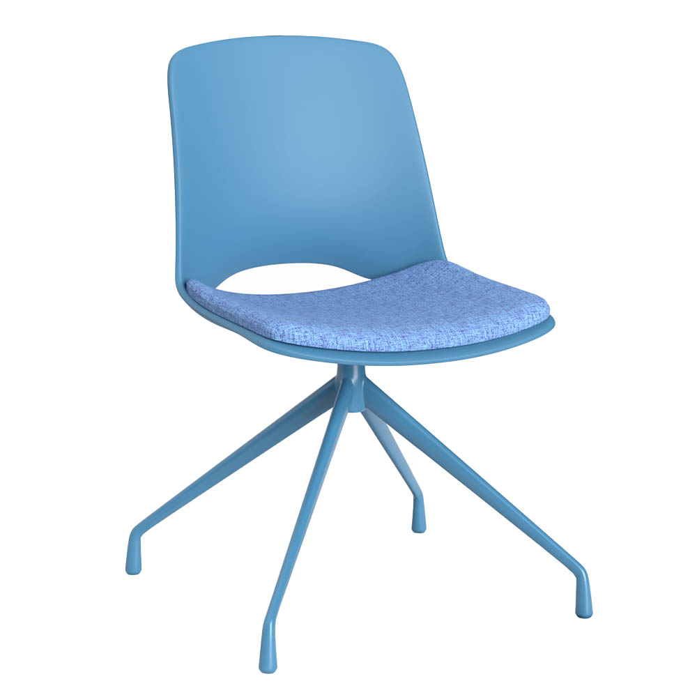 OLG VISTA PIVOT CHAIR WITH 4-POINT SKY POWDERCOATED BASE AND SKY SEAT ...