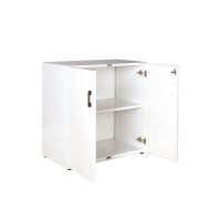 STEELCO 1 TIER GROUND CUPBOARD 800 X 800 X 450MM WHITE