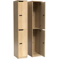 OLG KNOX 2 DOOR LOCKER 305 X 455 X 1805MM NORDIC MAPLE