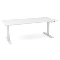 OLG AGILEMOTION SINGLE SIDED DESK DUAL MOTOR 1200 X 750 WHITE FRAME / WHITE TOP