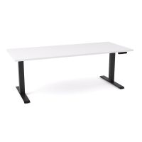 OLG AGILEMOTION SINGLE SIDED DESK DUAL MOTOR 1800 X 750 BLACK FRAME / WHITE TOP