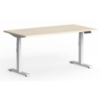 OLG KLASS 3C/2M ELECTRIC STRAIGHT WORKSTATION WHITE FRAME 1600 X 750MM NORDIC MAPLE