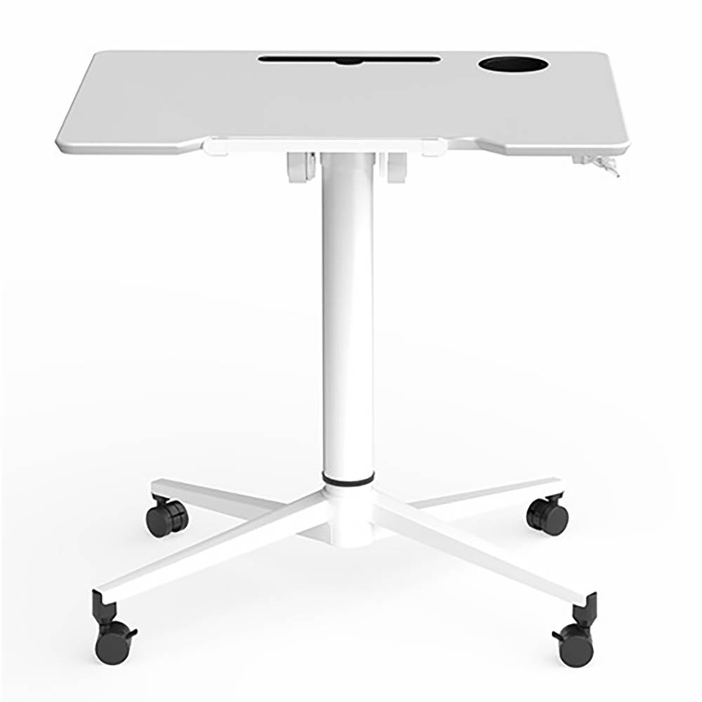 OLG SPRINT FLIP TABLE PODIUM WITH GAS HEIGHT ADJUSTMENT 800 X 600 X 695-1055MM WHITE
