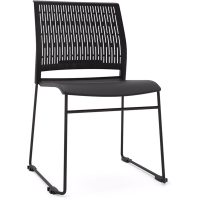 OLG STAX CHAIR SLED BASE MATTE BLACK